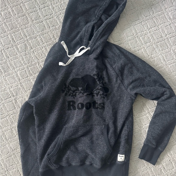 Roots Charcoal Knit Hoodie - Picture 1 of 2